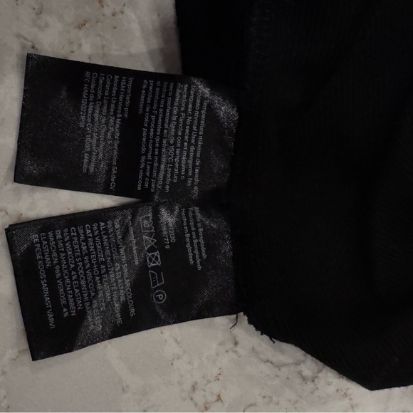 H&M Mama Maternity Long Ribbed Black Spaghetti Strap Elegant Black Maxi Dress - Picture 9 of 12